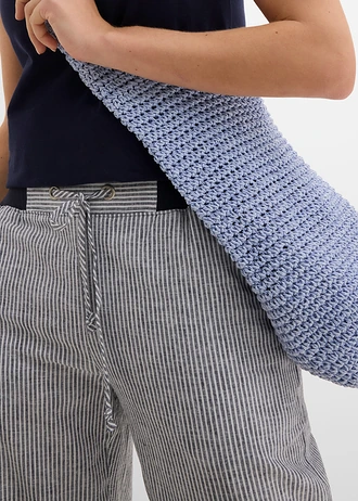 7/8 broek van een linnenmix • donkerblauw/wit gestreept • bonprix online shop