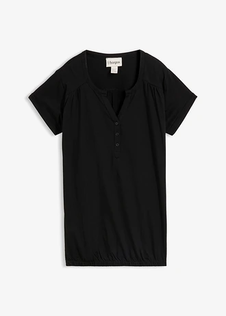 T-shirt en coton, Couleur: noir