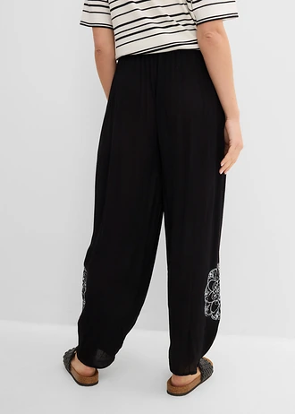 Harembroek van viscose • zwart • bonprix online shop