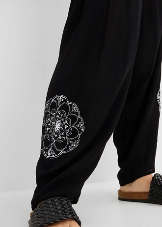Harembroek van viscose • zwart • bonprix online shop