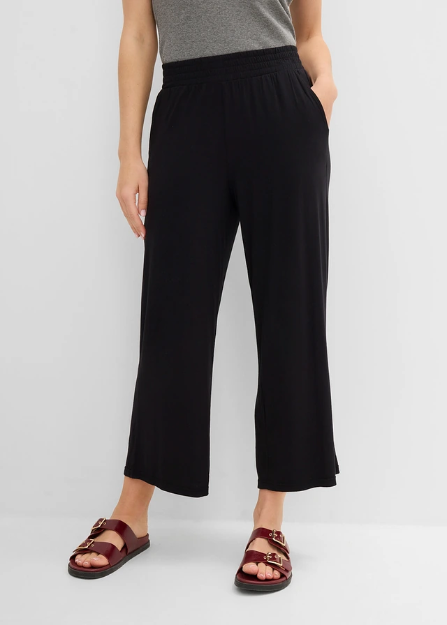 7/8 jersey broek van een soepele viscosemix