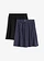 Jersey rok (set van 2), Kleur: gestipt donkerblauw-wit+zwart