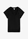 Shirt in een viscosemix, Kleur: zwart