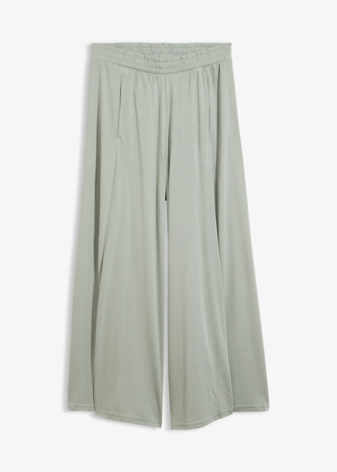 Jupe-culotte en jersey, jambes larges • vert fumé • Boutique bonprix