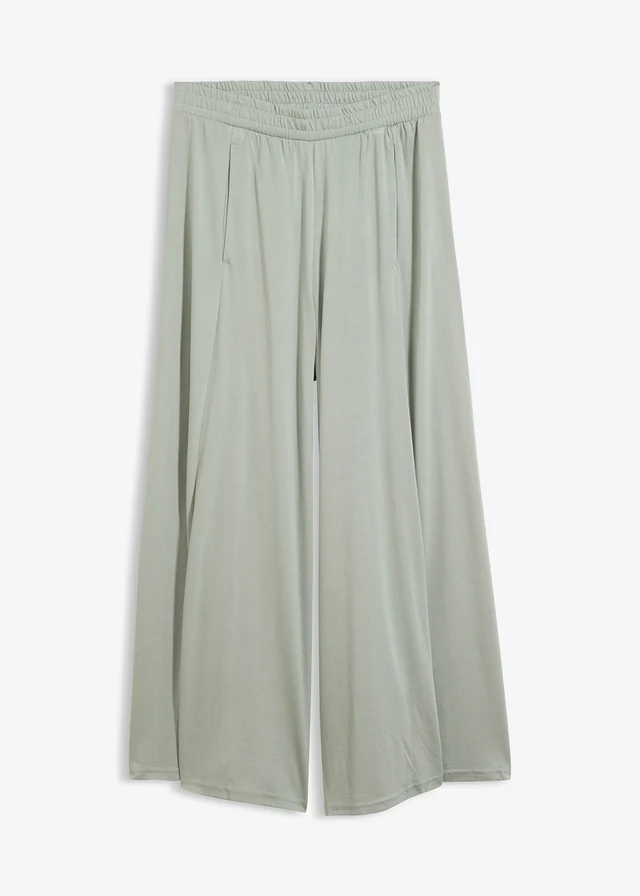 Jersey culotte met wijde pijpen