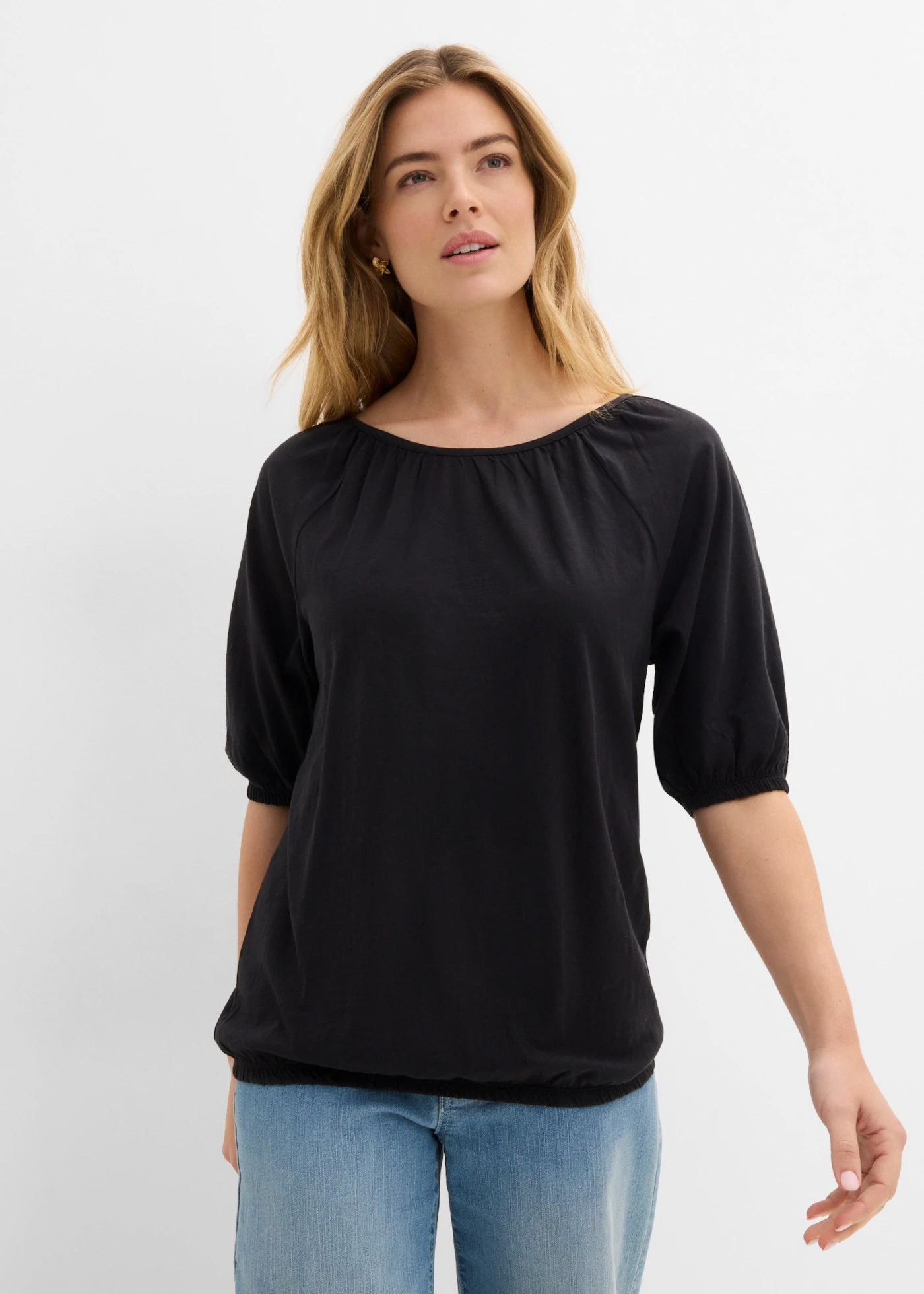 T-shirt 100% coton • noir • Boutique bonprix