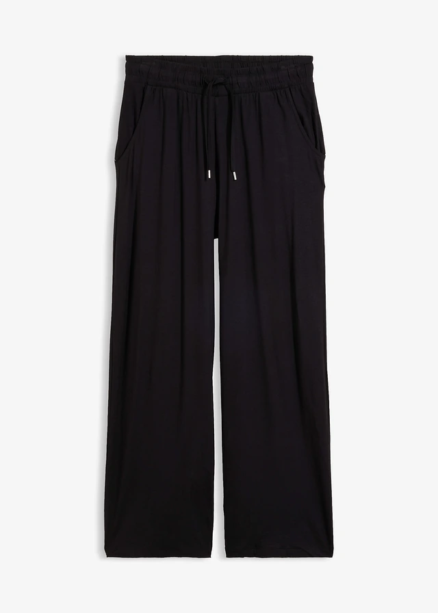 Jersey broek in een soepele viscosemix • zwart • bonprix online shop