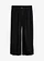 Wijde culotte van soepele viscose, Kleur: zwart
