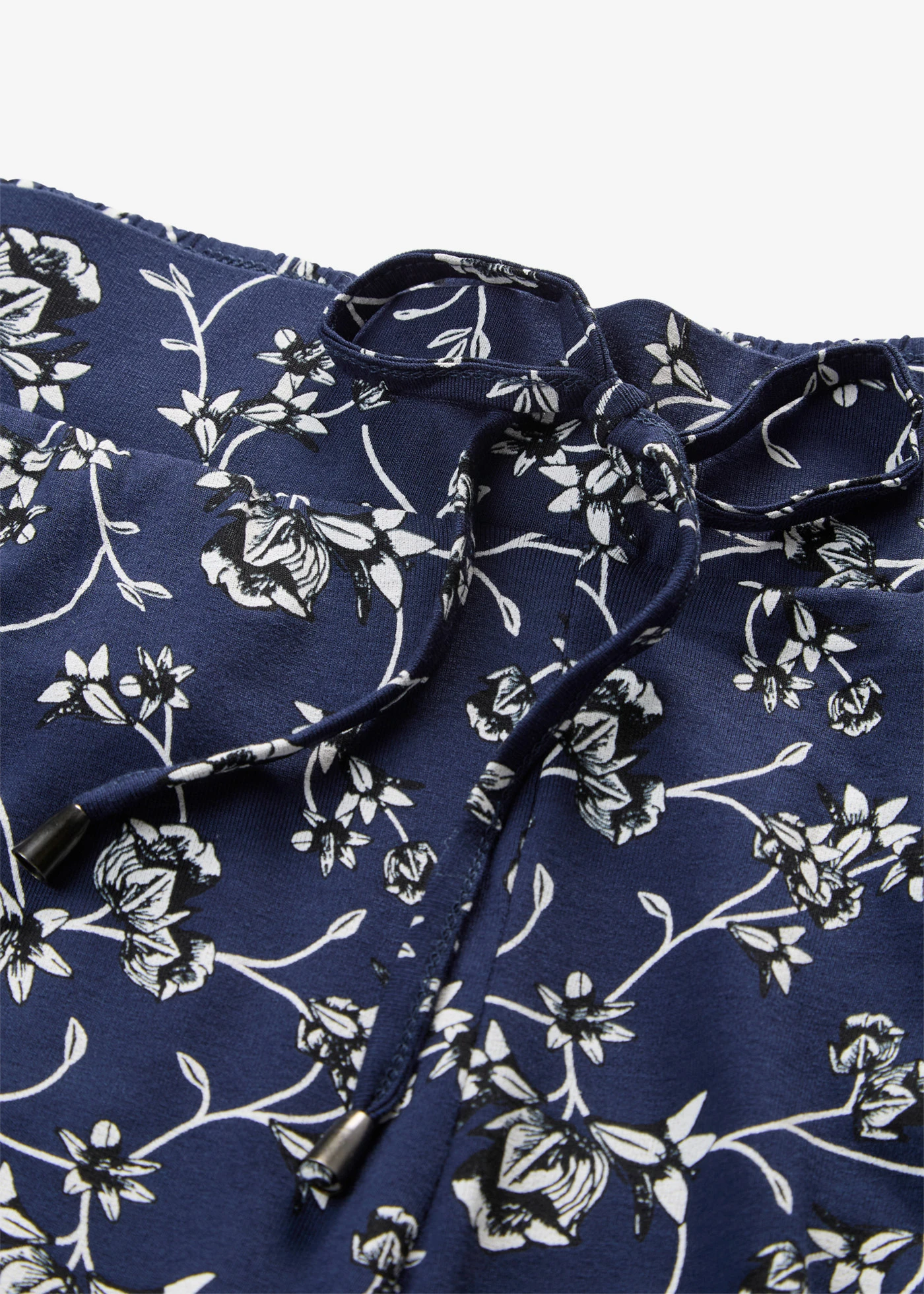 Pantalon palazzo en viscose extensible • bleu foncé floral • Boutique bonprix