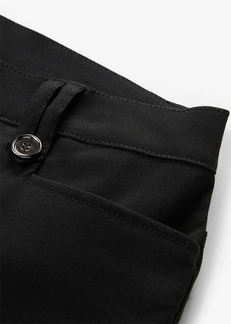 7/8 bengaline broek met comfortband • zwart • bonprix online shop