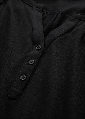 T-shirt en coton, Couleur: noir