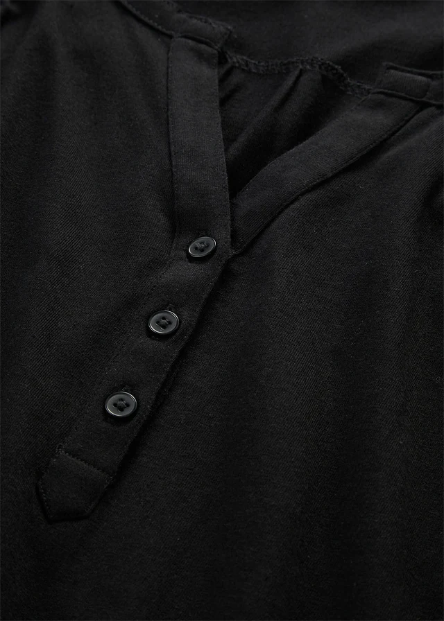 Katoenen shirt, korte mouw • zwart • product-page.page-title-suffix