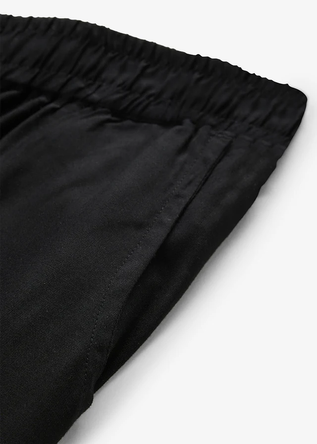 3/4 viscose broek met comfortband • zwart • product-page.page-title-suffix