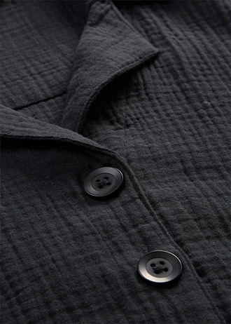 Chemisier en gaze de coton, Couleur: noir