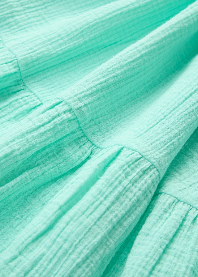 Robe en gaze de coton • bleu menthol • product-page.page-title-suffix
