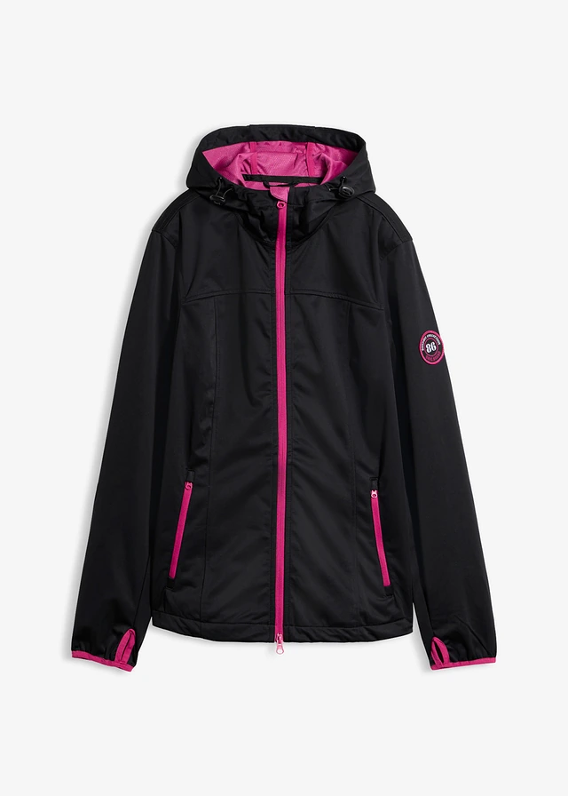 Lichte softshell jas • zwart • bonprix online shop