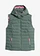 Bodywarmer met capuchon, Kleur: eucalyptusgroen-roze