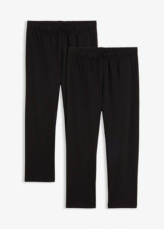 Caprilegging (set van 2) • zwart • bonprix online shop