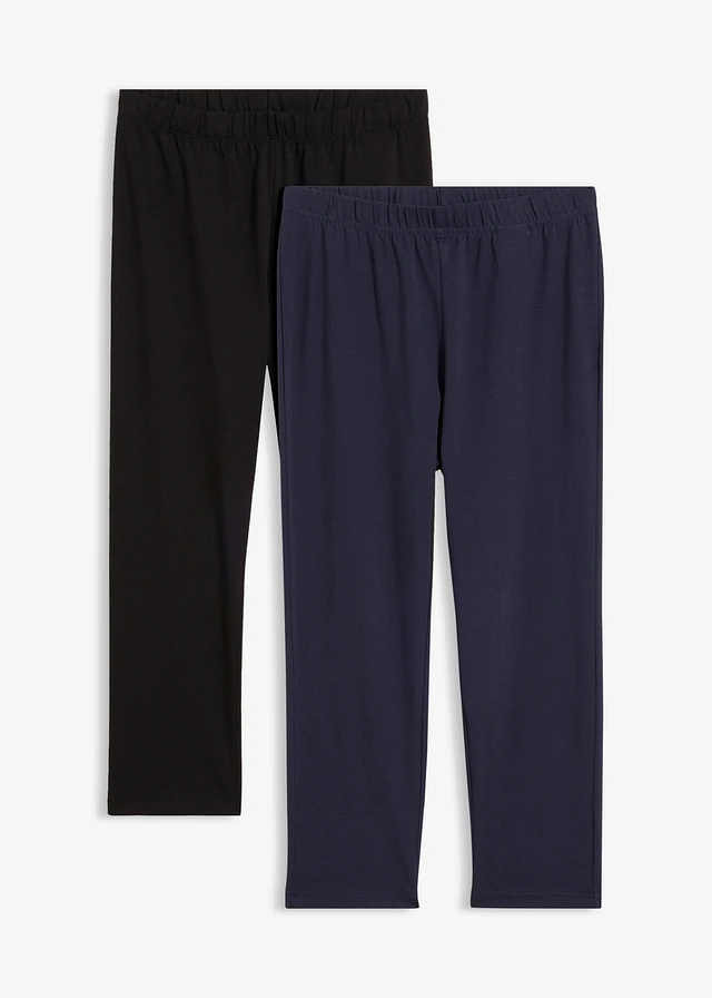 Caprilegging (set van 2) • donkerblauw+zwart • bonprix online shop