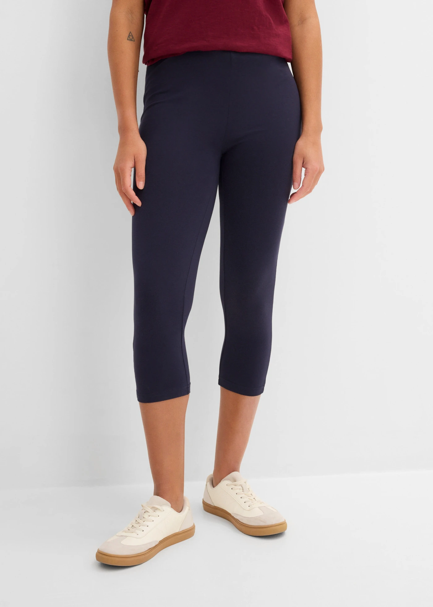 Slim fit capri legging (set van 2) • donkerblauw+zwart • bonprix online shop