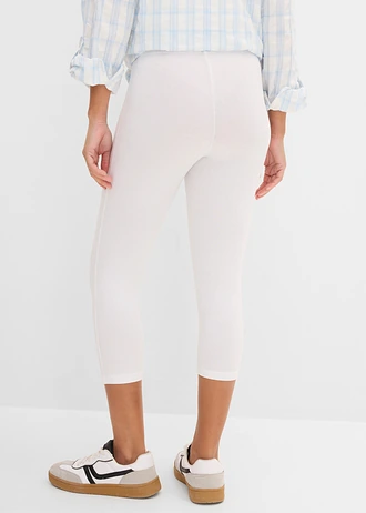 Slim fit capri legging (set van 2) • wit+zwart • bonprix online shop