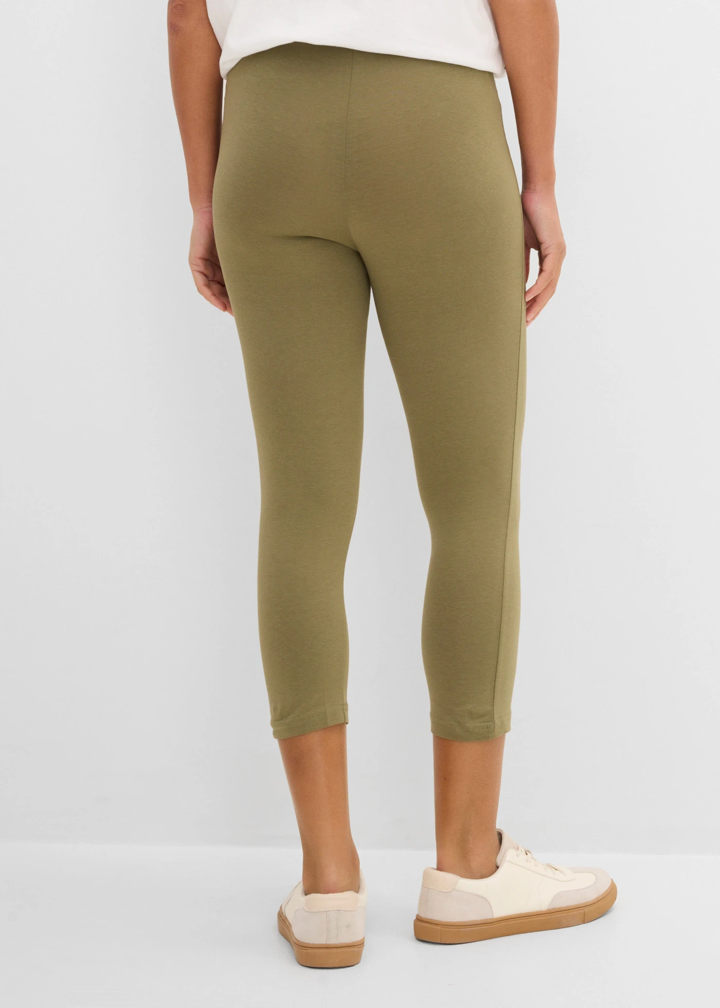 Slim fit capri legging (set van 2) • olijfgroen+zwart • bonprix online shop