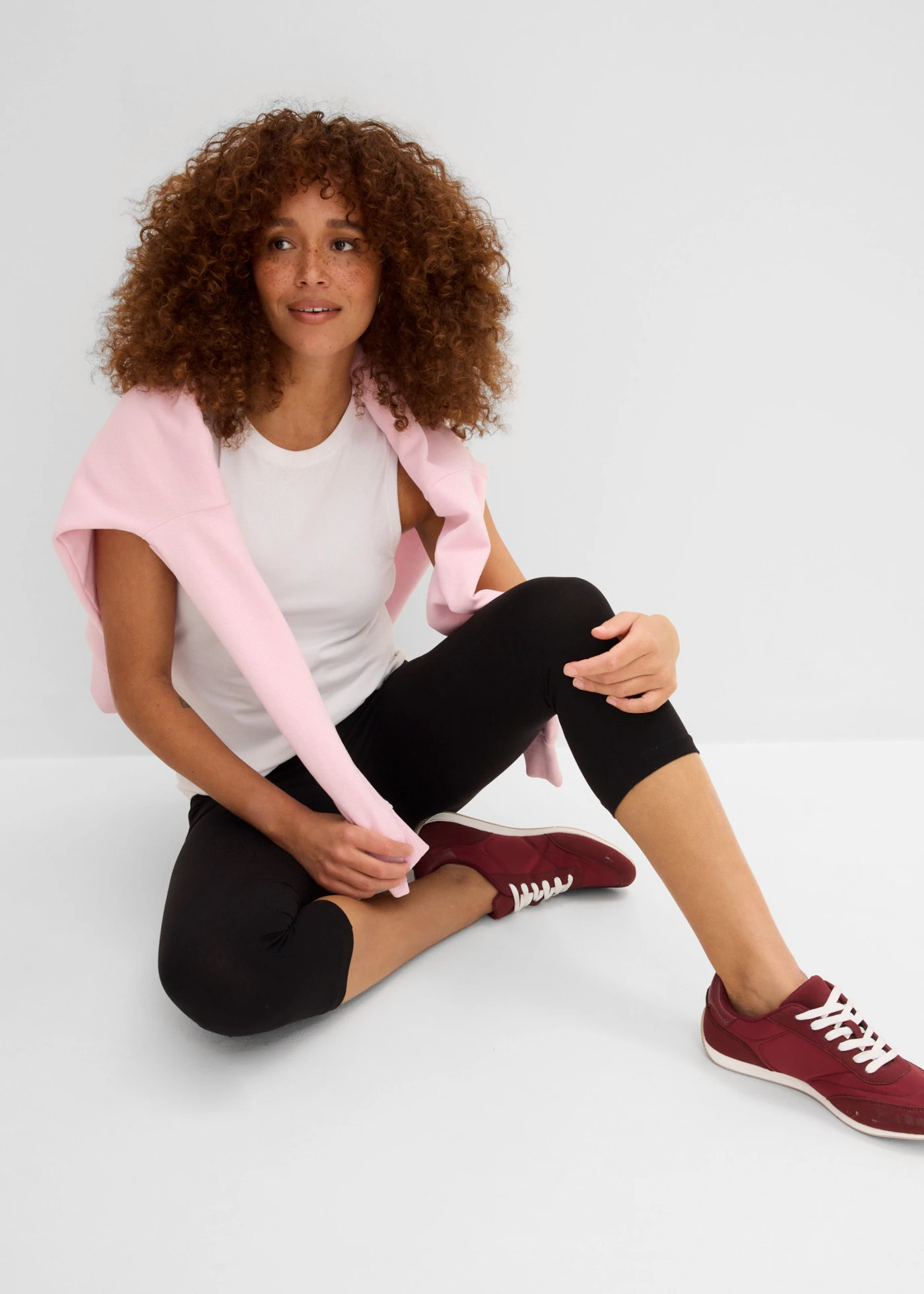 Slim fit capri legging (set van 2) • zwart • bonprix online shop