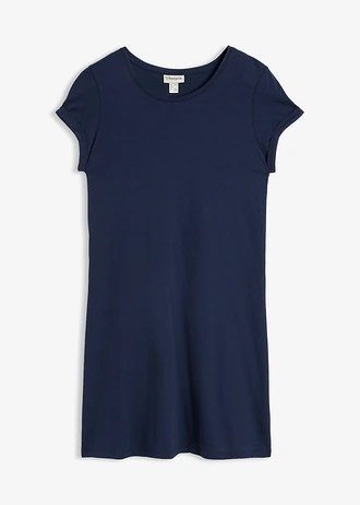 Overhemdjurk van puur biologisch katoen • donkerblauw • bonprix online shop