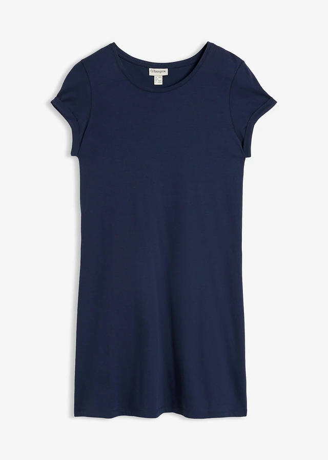 Overhemdjurk van puur biologisch katoen • donkerblauw • bonprix online shop