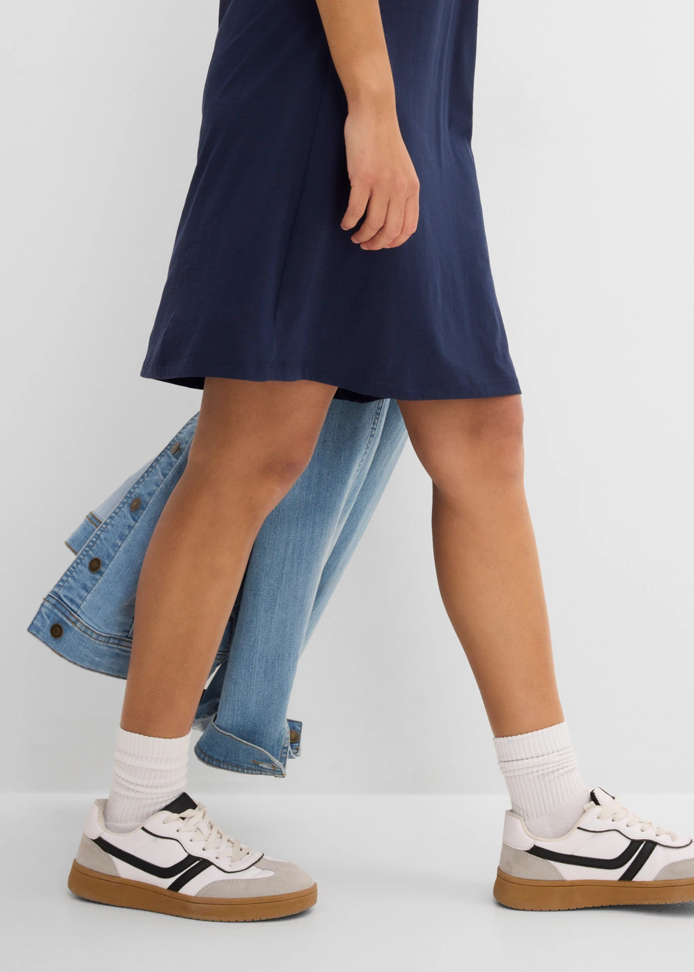 Overhemdjurk van puur biologisch katoen • donkerblauw • bonprix online shop