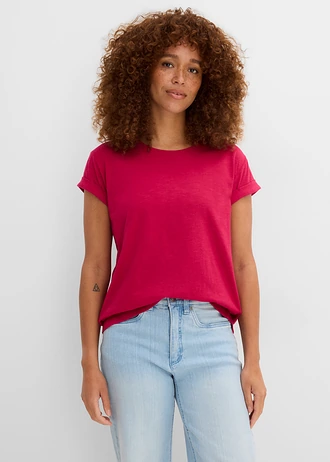 Boxy shirt, Kleur: bessenrood