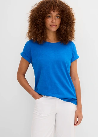 Boxy shirt, Kleur: azuurblauw