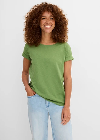Boxy shirt, Kleur: groen