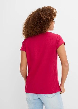 Boxy shirt, Kleur: bessenrood