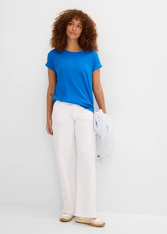 Boxy shirt, Kleur: azuurblauw