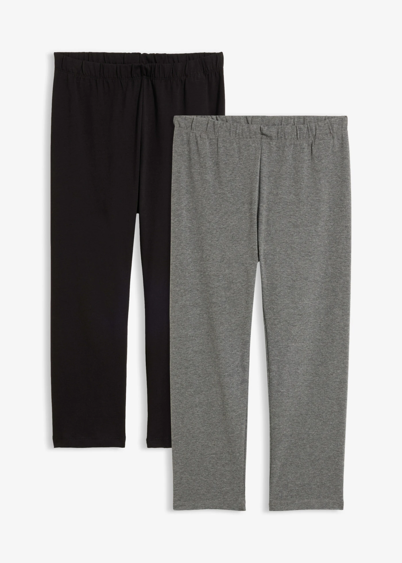 Capri legging (set van 2) • grijs-zwart • bonprix online shop