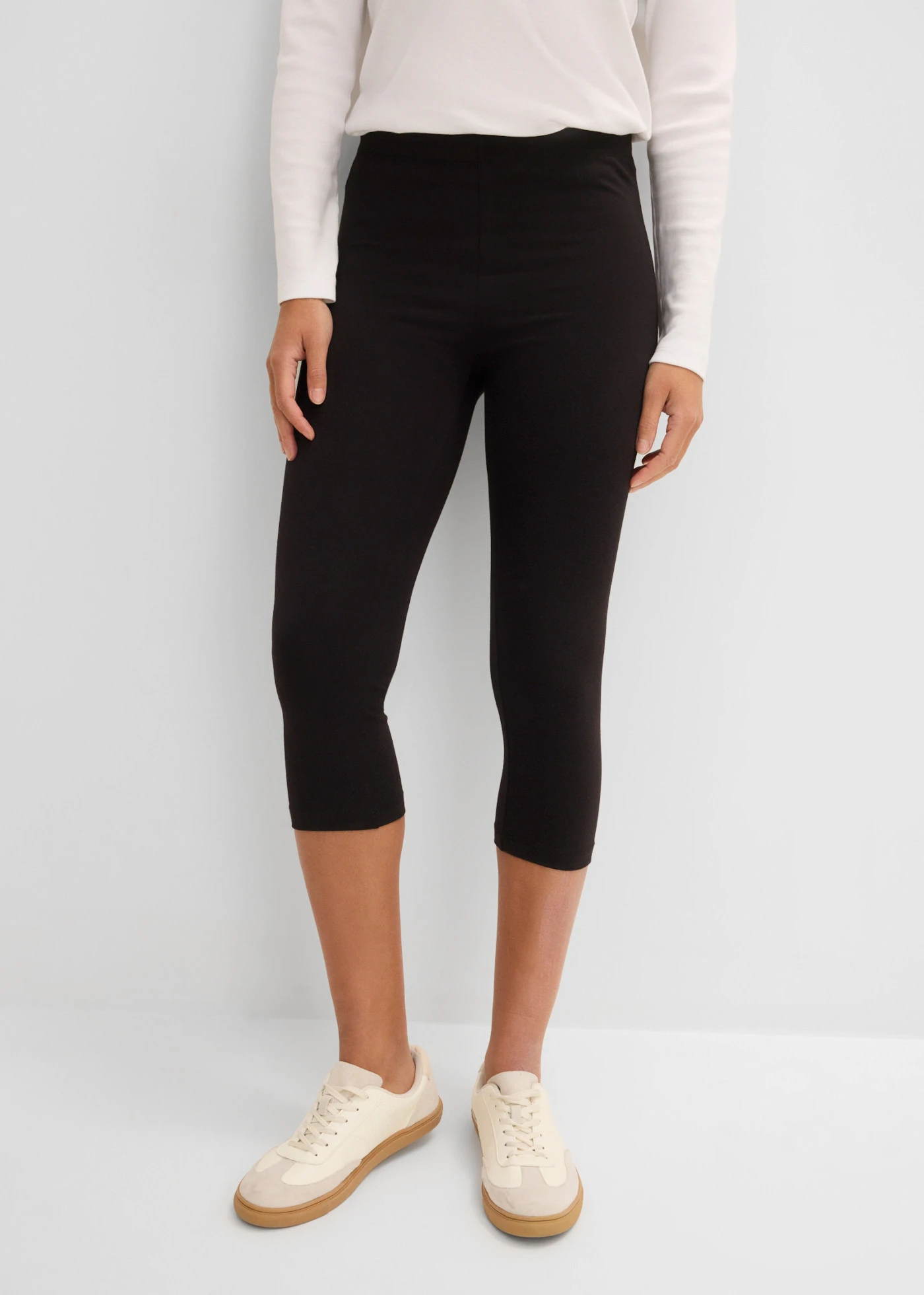 Lot de 2 leggings corsaires • noir + noir • Boutique bonprix
