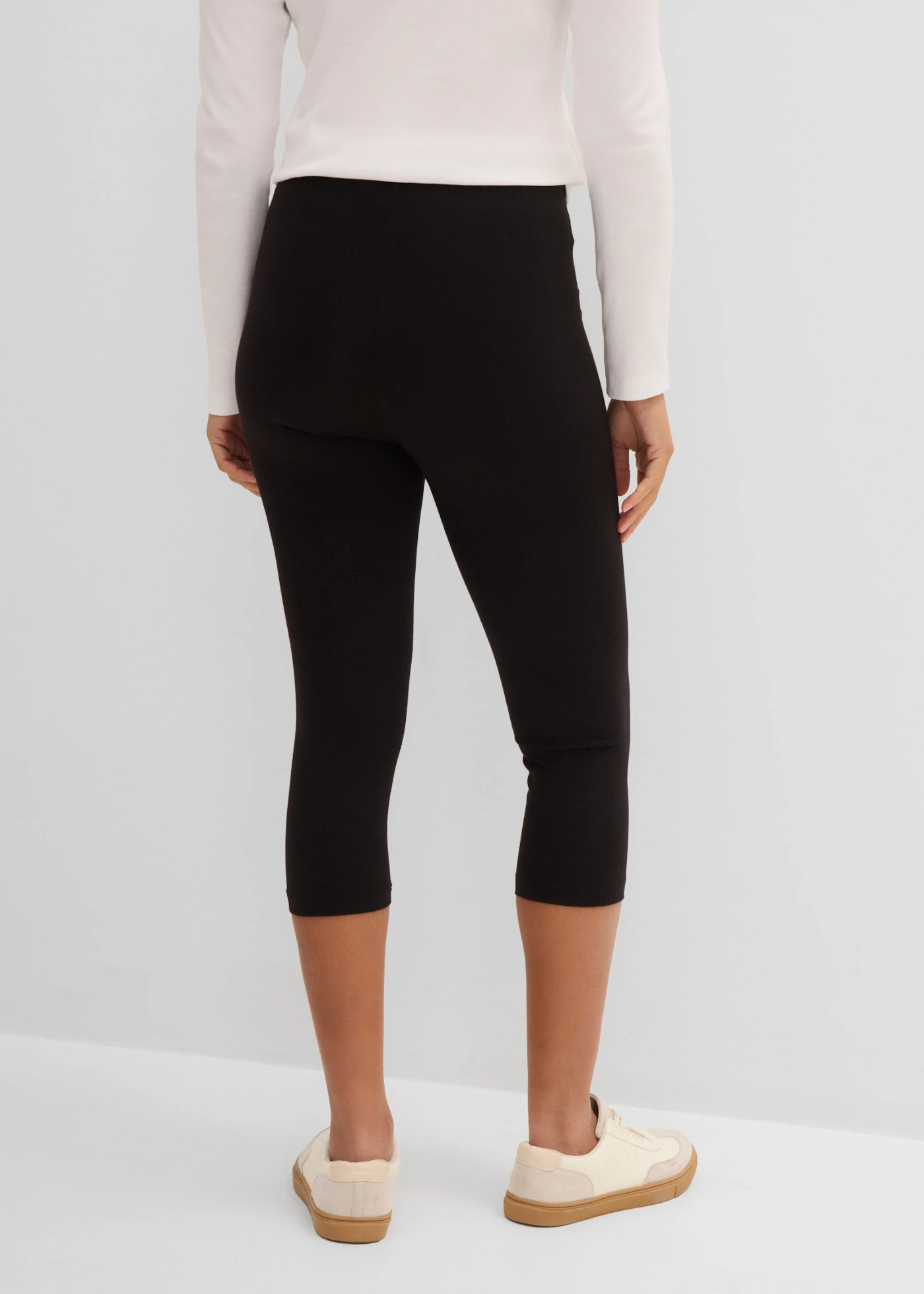 Lot de 2 leggings corsaires • noir + noir • Boutique bonprix
