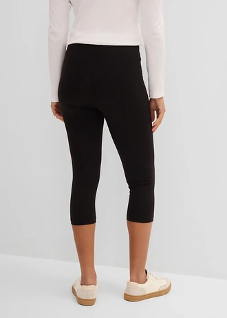 Lot de 2 leggings corsaires • noir + noir • Boutique bonprix
