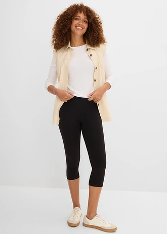 Capri legging (set van 2), Kleur: zwart