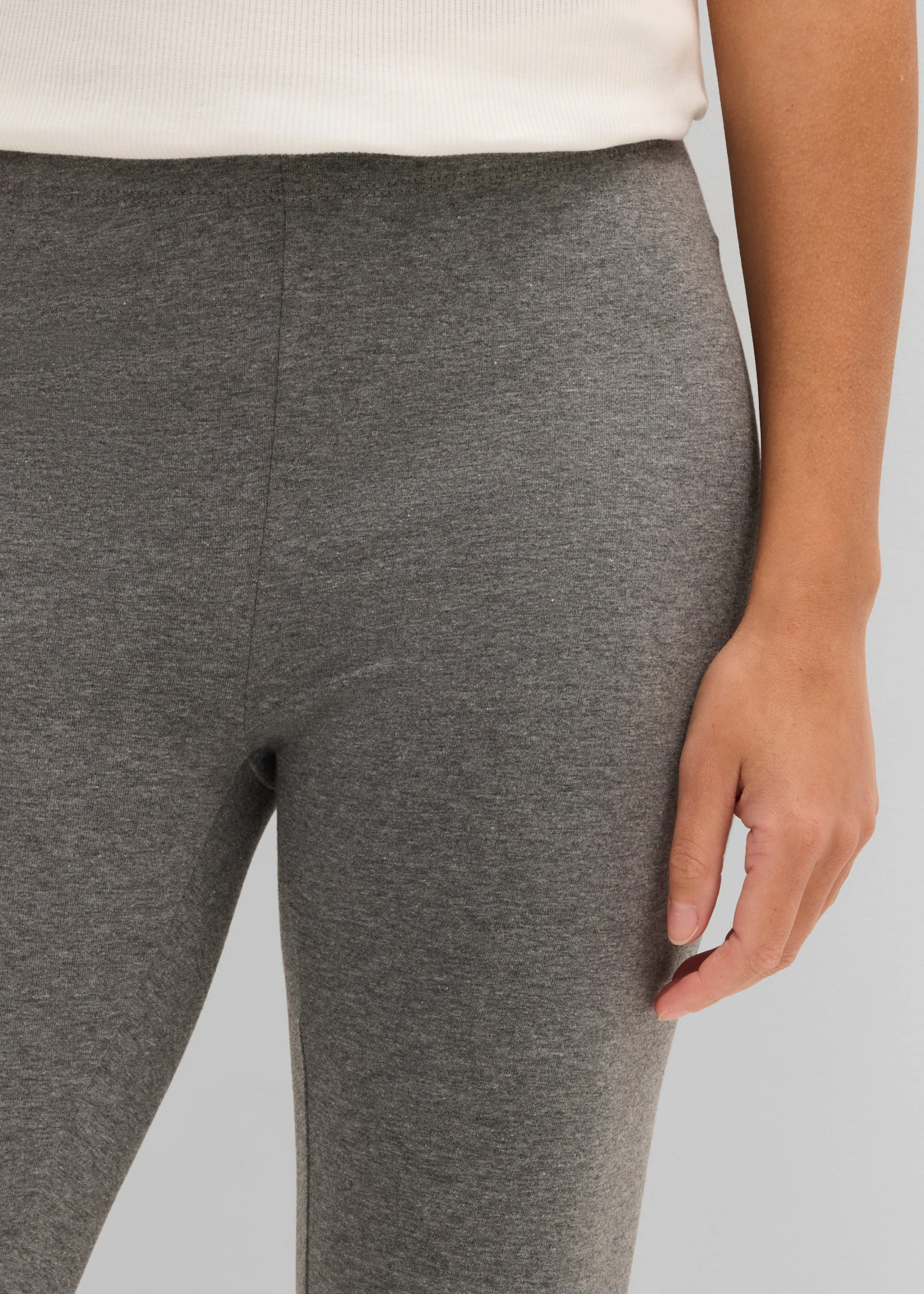 Capri legging (set van 2) • grijs-zwart • bonprix online shop