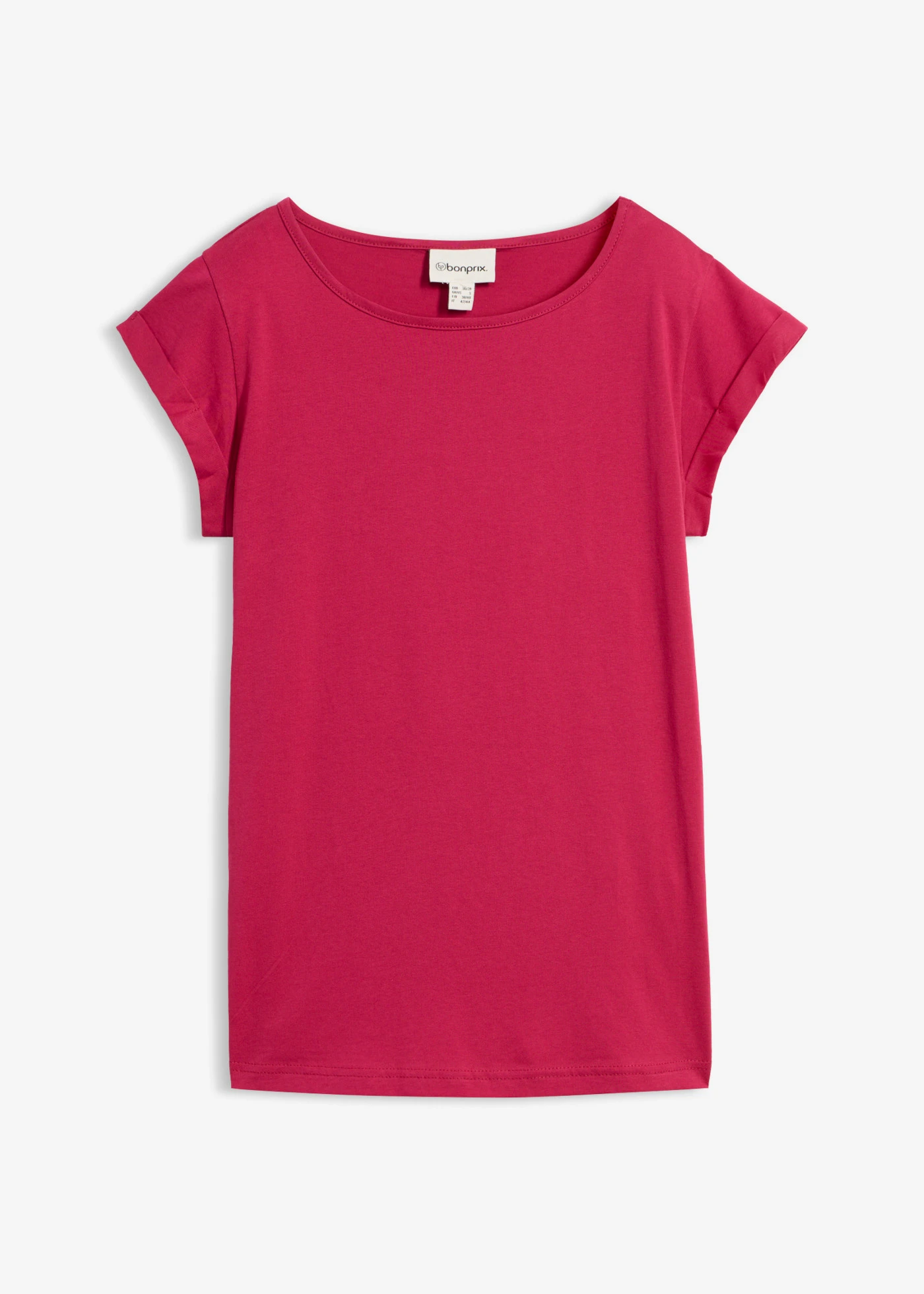 T-shirt van puur katoen • bessenrood • bonprix online shop