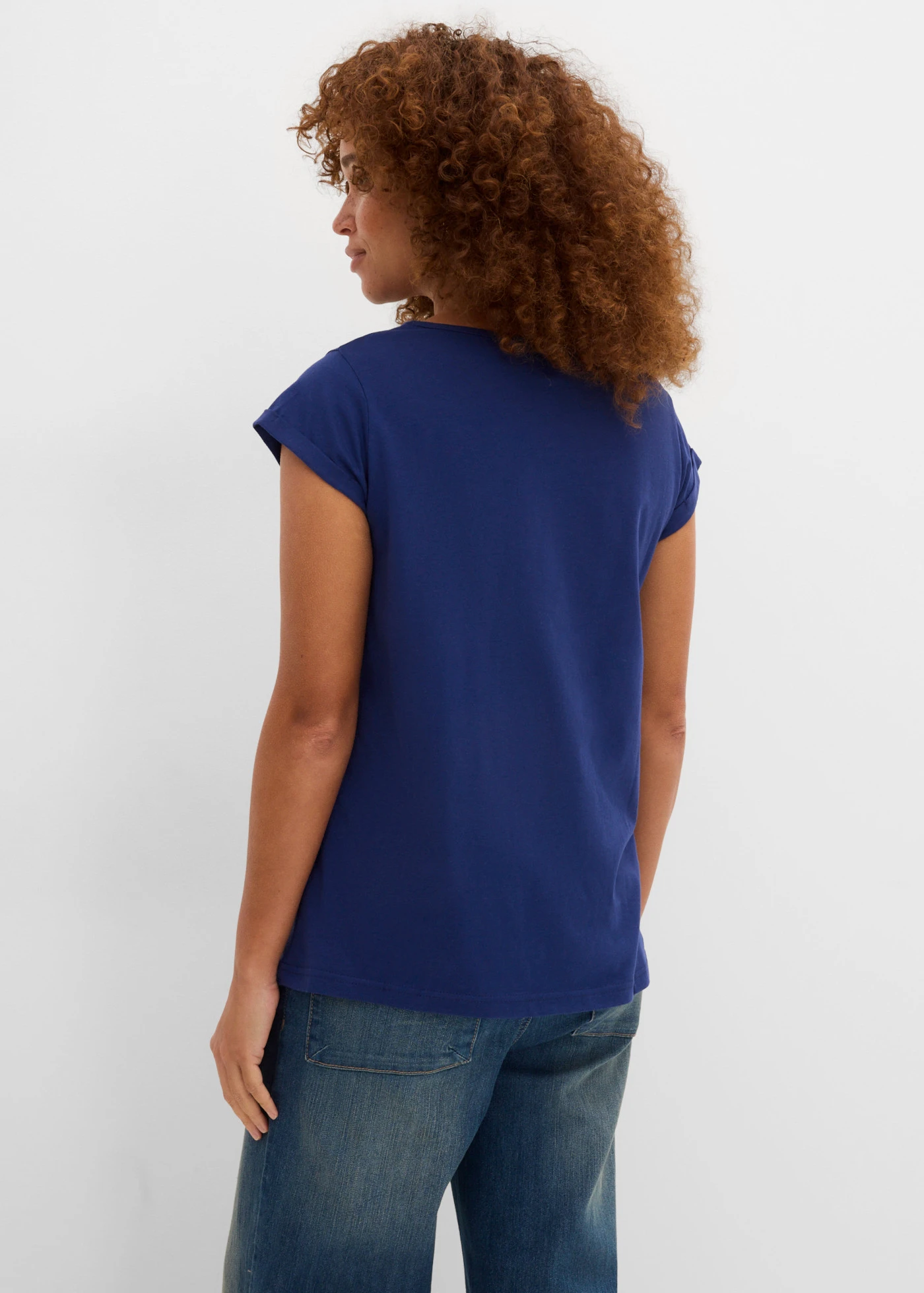 T-shirt van puur katoen • middernachtblauw • bonprix online shop