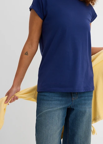 T-shirt van puur katoen • middernachtblauw • bonprix online shop