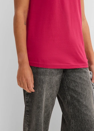 T-shirt van puur katoen • bessenrood • bonprix online shop