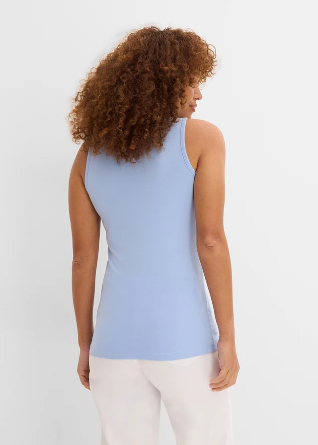 Tanktop (set van 2) • parelblauw+antraciet gemêleerd • product-page.page-title-suffix