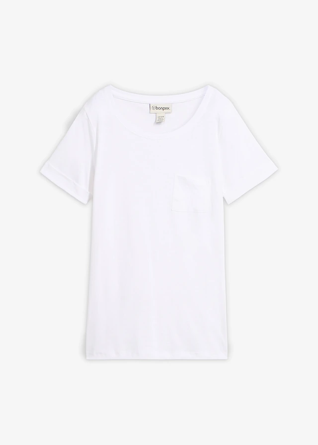 T-shirt van biologisch katoen • wit • bonprix online shop