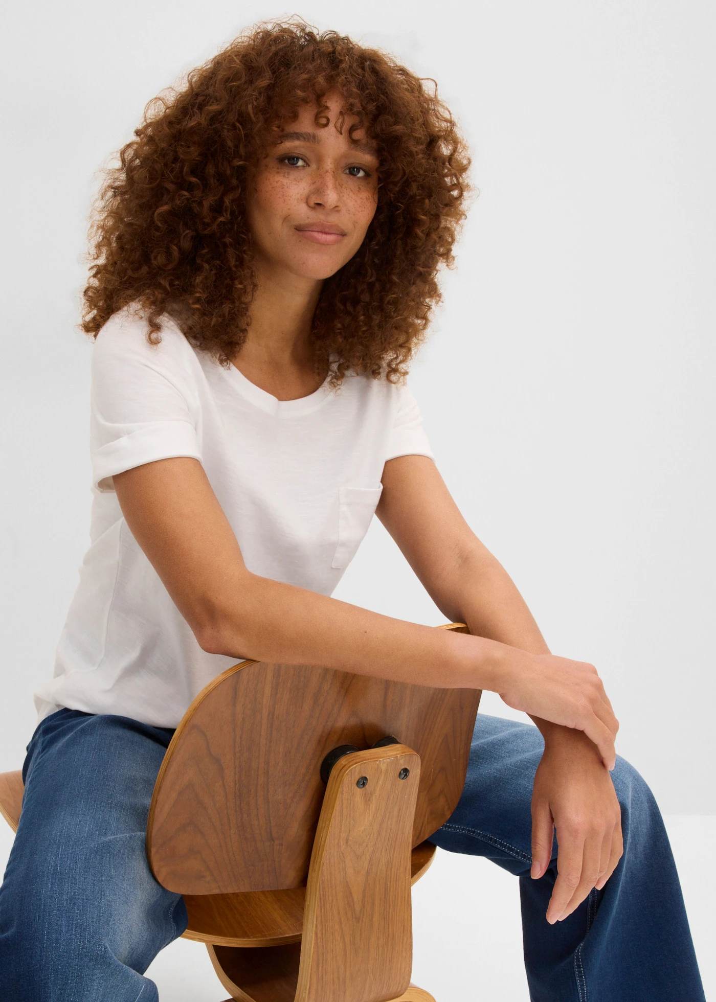 T-shirt van biologisch katoen • wit • bonprix online shop