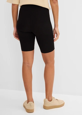 Korte legging (set van 2) • wit+zwart • bonprix online shop