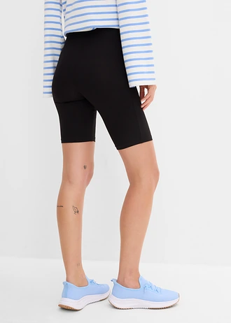 Korte legging (set van 2) • olijfgroen+zwart • bonprix online shop